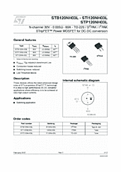 DataSheet STP120NH03L pdf